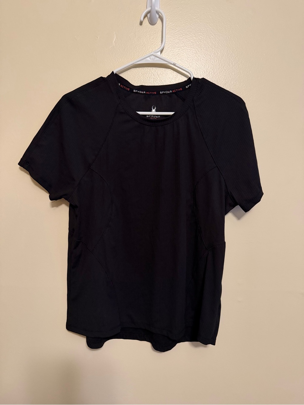 Spyder Black Short-Sleeve Performance Tee